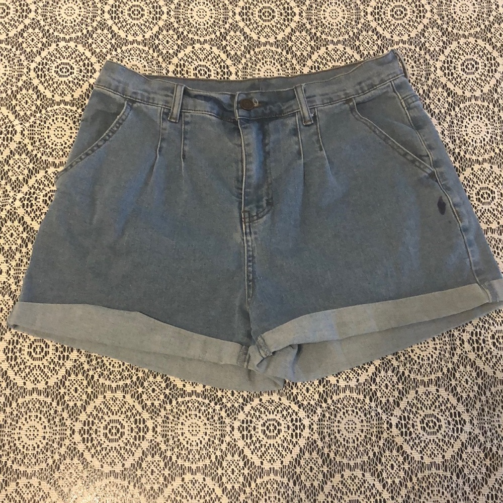 Aaron & Amber Denim Shorts Size Large Womens